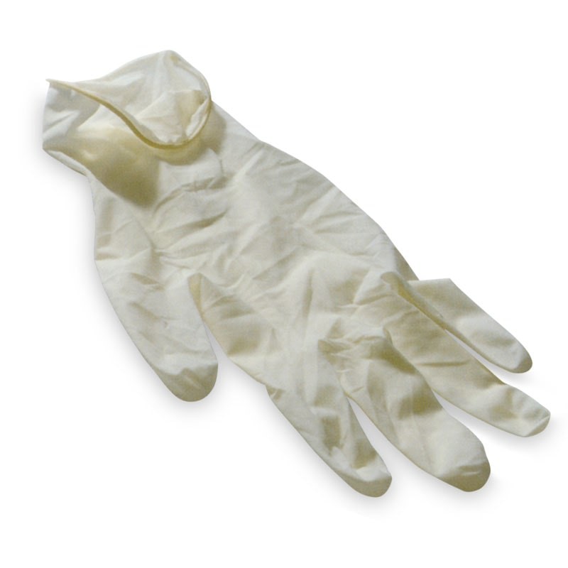 guantes látex con polvo